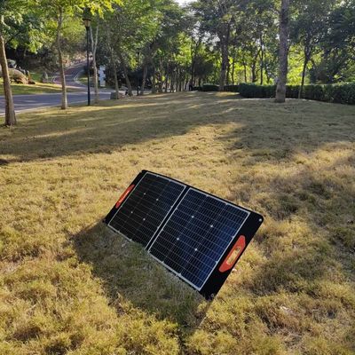 Painel solar flexível preto de 100 W MSDS UN38.3 Painel solar dobrável