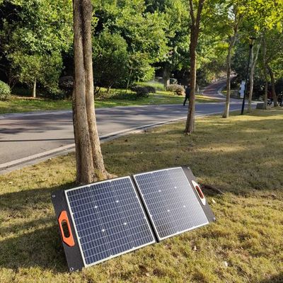 Painel solar flexível preto de 100 W MSDS UN38.3 Painel solar dobrável