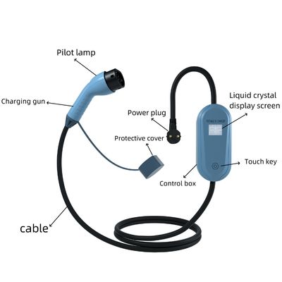 Frequência 50Hz 60Hz Carregador EV portátil Carregador de carro elétrico de carregamento rápido