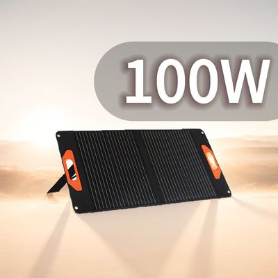 Saída de corrente contínua 19V/5.3A Painel solar dobrável de 100W para atividades ao ar livre
