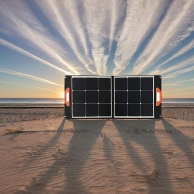 Carregador de energia solar dobrável de silício monocristalino para barcos de RV