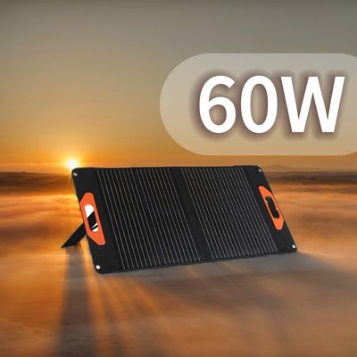 Pequeno painel solar mono de 60 W 2.2 kg carregador de painel solar dobrável