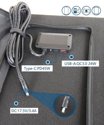 Output USB-C Pd 45W Max 5V/9V/12V/15V Painel Solar 50W 60W 100W Mono Poly