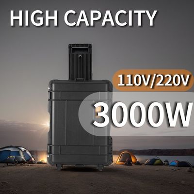 Estação de energia portátil de alta potência de 3000W com bateria de lítio ferro fosfato