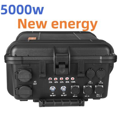 5000W AC Outlet Portátil Central de Energia Solar Gerador de Emergência Recarregável Inverter Power Bank com 110V/220V