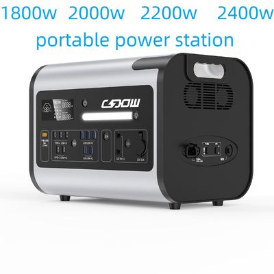 Fornecedor de energia de emergência portátil 2200W Armazenamento de energia para atividades domésticas ao ar livre