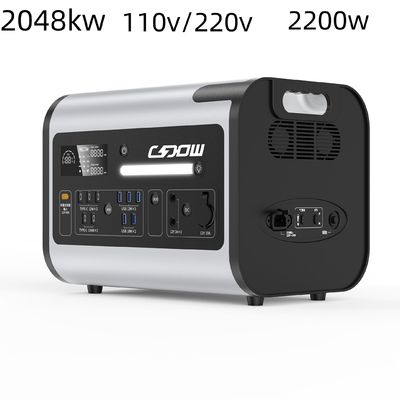 2200W Super Potente Lítio Ferro Fosfato Estação de Energia Portátil com Personalização