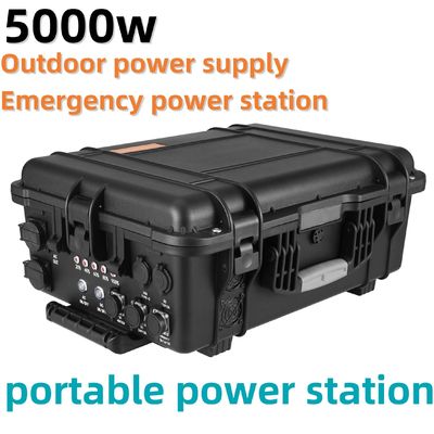 Estação de carregamento móvel solar exterior de 3000W/4000W/5000W com saída máxima de 18W USB/tipo-C