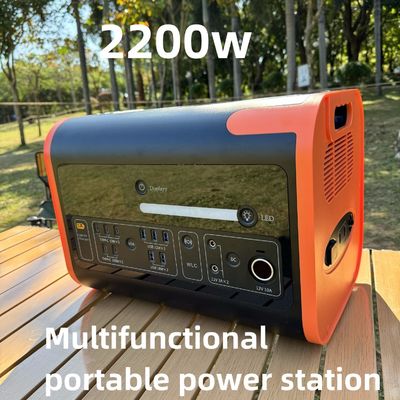 2200W LiFePO4 gerador solar doméstico de emergência com carga rápida e carga sem fio