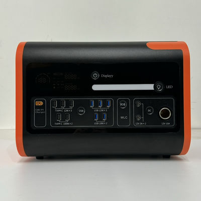 Estação de energia solar portátil 2200W LiFePO4 gerador de bateria para família e emergência