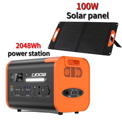 600W 1800W 2000W Bateria portátil de lítio ferro fosfato para estação de energia eólica solar