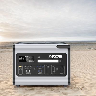 2048wh Capacidade nominal Estação eléctrica portátil com carga rápida de 1500W e painéis solares