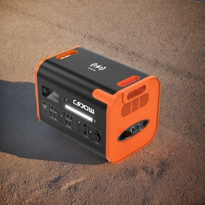 Carregamento sem fio 15W 1000W 2200W Estação de energia portátil para acampamento de emergência ao ar livre
