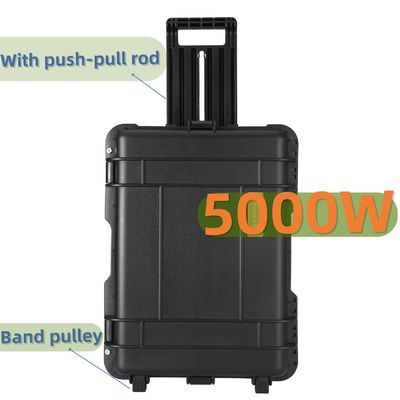 Estação de energia portátil de 5000W com inversor de onda senoidal puro e tomada universal UE/EUA