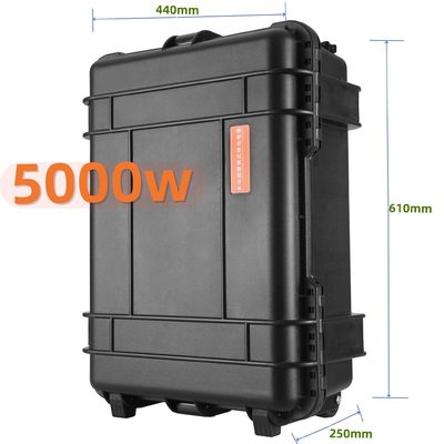 Estação de energia portátil de 5000W com inversor de onda senoidal puro e tomada universal UE/EUA