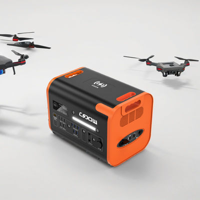 Bateria LiFePO4 Carregamento sem fio Potência móvel 2000W 230V 110V para acampamento ao ar livre