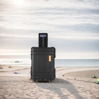 Todas as marcas compatíveis 3000wh LiFePO4 Bateria de lítio Armazenamento de energia Fornecimento de energia com roda de vara de puxar Design fácil