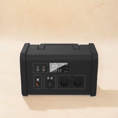 Estação elétrica portátil de células solares LiFePO4 de 230 V 700 W leve para emergências ao ar livre