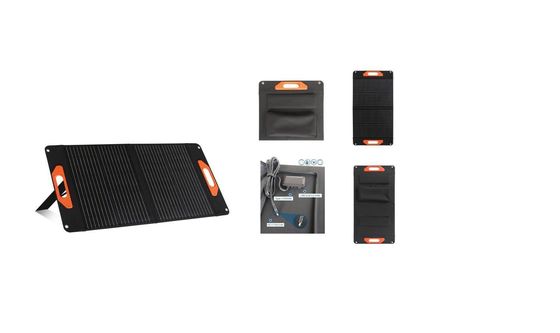 60W 100W 200W módulo solar todo preto com silício monocristalino