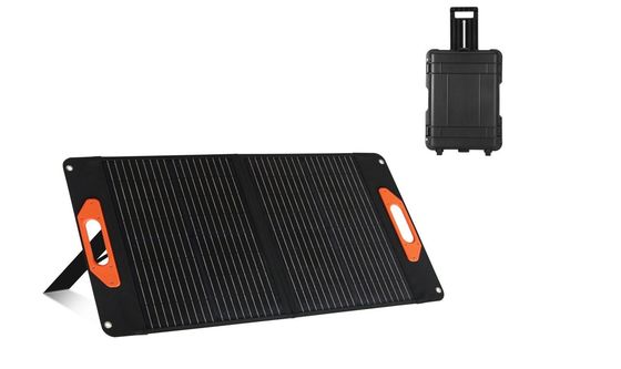 Painel solar de cristal único preto 100W Célula solar de silício cristalino único