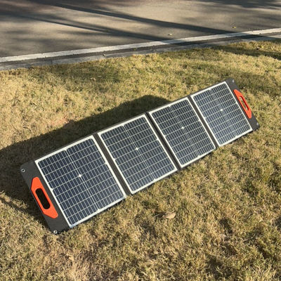 Painel solar dobrável de cristal único 200W para caravana