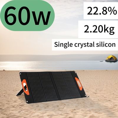 Painéis solares à prova d'água de 60 W para acampamento