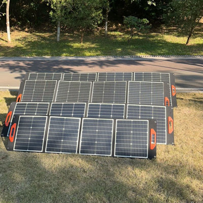300W Painéis solares dobráveis para acampamento Células monocristalinas Sistema doméstico pequeno