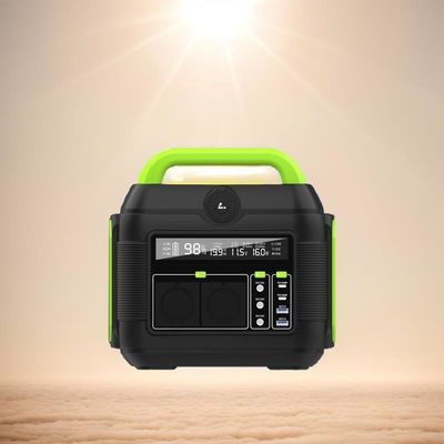 258*212*249mm 600W 576wh Central de Energia Solar Móvel Portátil para acampamento e emergências
