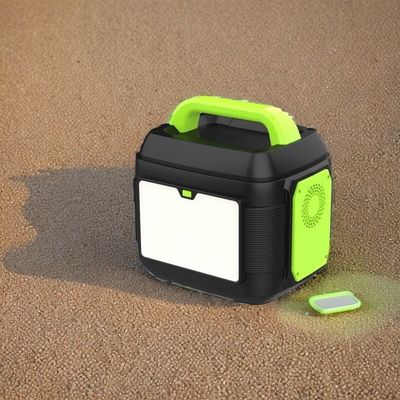 220V 600W 300W 2200W Estação de energia móvel para acampamento com painel solar e luz LED