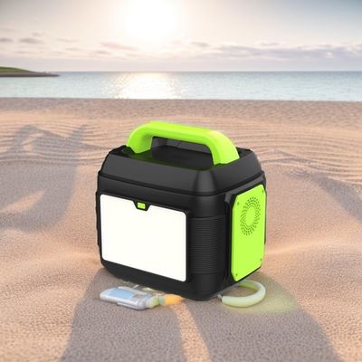 220V 600W 300W 2200W Estação de energia móvel para acampamento com painel solar e luz LED