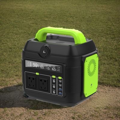 220V 600W 300W 2200W Estação de energia móvel para acampamento com painel solar e luz LED