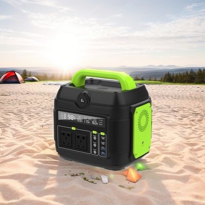 600W Armazenamento de energia Fornecimento de energia móvel de emergência com banco de baterias de 300W e carregadores solares de 200W