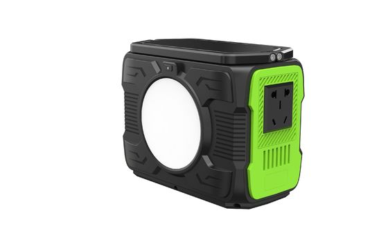Tipo C Input/Output 5V/2.4A Gerador solar portátil de 200 W com saída AC de onda modificada