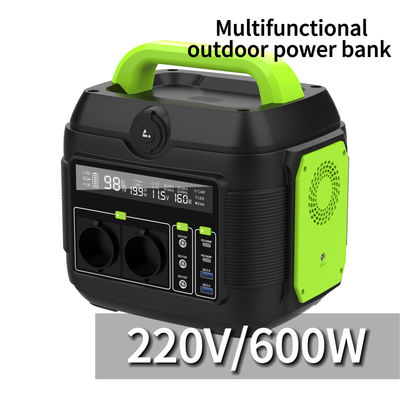 Estação de alimentação solar portátil 220V 600W para acampamento ao ar livre para carregador de emergência e armazenamento de energia