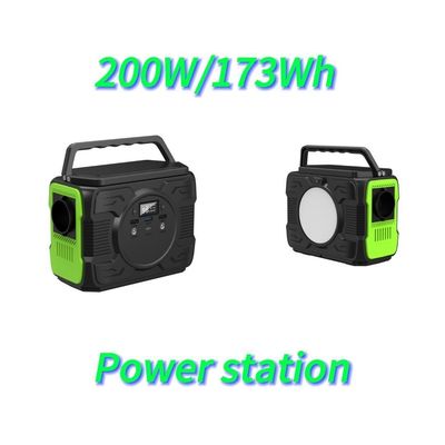 Estação de energia de emergência de armazenamento de energia de saída de corrente alternada de onda modificada de 200W para móveis ao ar livre