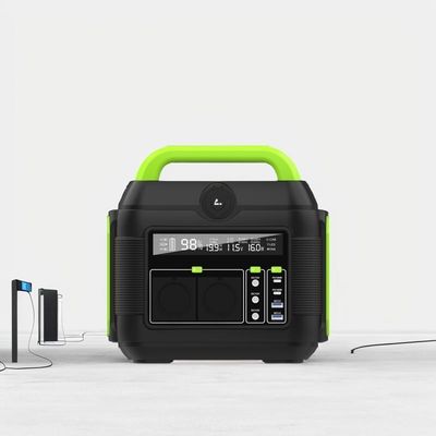 Fonte de alimentação de armazenamento de energia exterior portátil de 600W com ecrã digital e entrada de 110V/220V