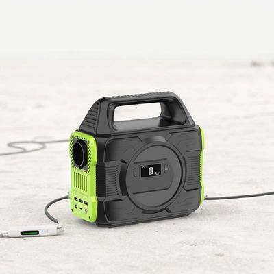 Estação de energia portátil ao ar livre com ecrã de cristal líquido e alta potência de 2200W
