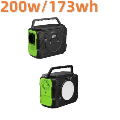 Estação de energia de acampamento de 200W Gerador solar recarregável Sistema de energia para a América do Sul
