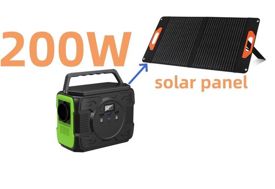 200W Bateria recarregável portátil Estação de energia para acampamento Gerador solar S2X-173
