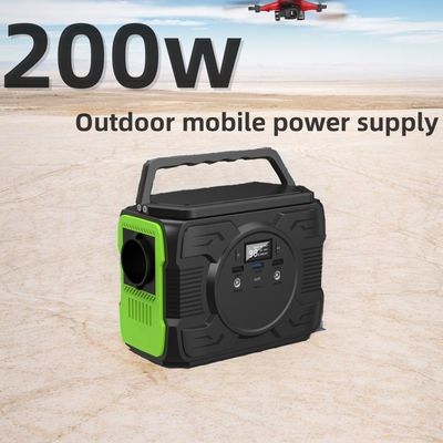 Customização 200W Armazenamento de energia solar Bateria de lítio Balcão Estação de energia com 1