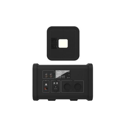 LiFePO4 Cessão de energia doméstica Estação de energia portátil com potência de saída AC de 700W e luz LED