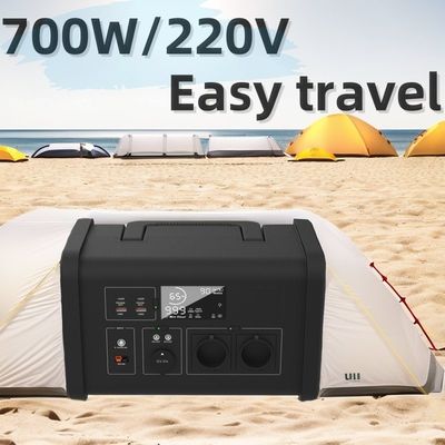 Gerador solar portátil de 700W para emergência ao ar livre e bateria de lítio
