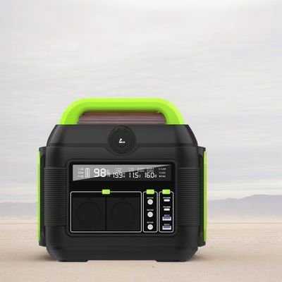Estação de energia de gerador móvel portátil de 600W com tomada AC Un e ecrã de cristal líquido