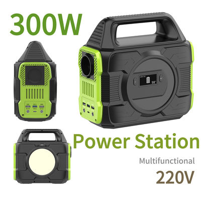 300W Emergência de energia acampamento Bateria de lítio Estação de energia portátil com nós tomada AC