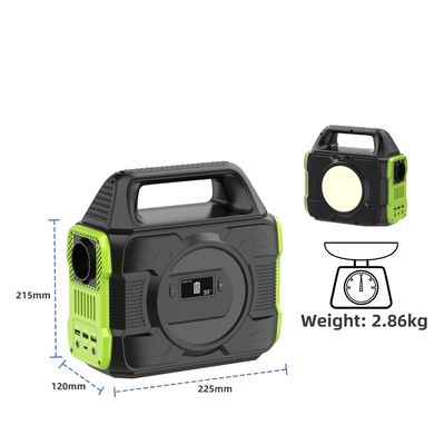 Un Socket AC personalizável 300W Usina de energia solar portátil com bateria de lítio 2024