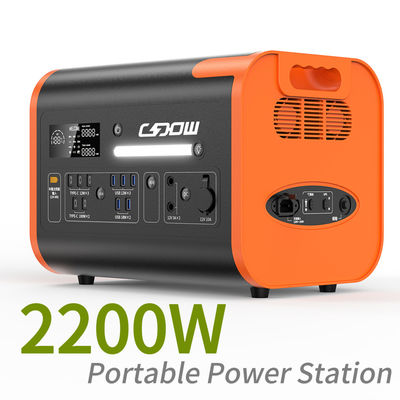 2200W LiFePO4 Bateria Container Estação de energia portátil com tempo de carga de 90 minutos