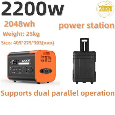 2200W/2048wh Estação de Carregamento Portátil de Viagem Gerador Solar com Solicitação Personalizada