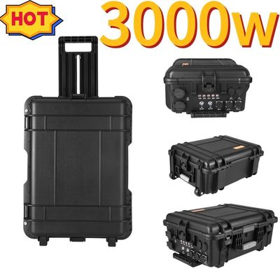 Estação de emergência de energia portátil 3000W gerador solar backup