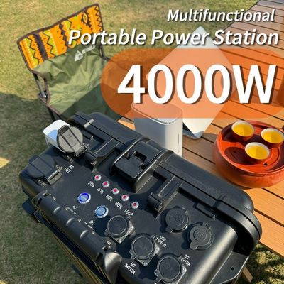 4000W gerador de reserva solar central de energia portátil com luz de exibição