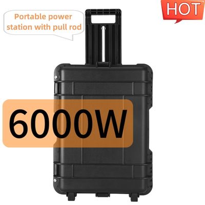 Gerador Solar Portátil Multifuntcional ao Ar Livre de 6000W com Corrente de Saída AC de 15A Max